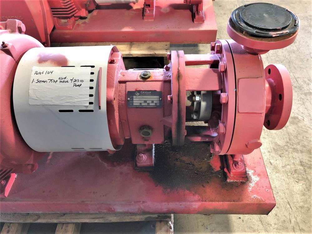 Curflo Centrifugal Pump #CFGTPC2X3-10-71, MTX 2" x 3"-10, WCB w/ 75HP Motor